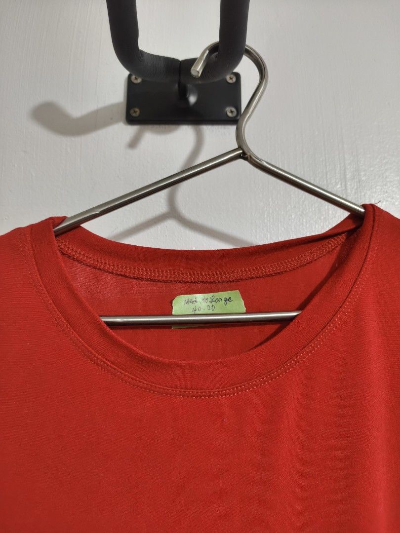 Red T Shirt Dress (Category: Dresses) located in Manila. Submitted by bmsthrift (Listing ID 1458754822, Image 2). Description: - Simple red t-shirt dress - Short sleeves, crew neck - Knee-length - Soft and stretchy fabric - Easy to wear for casual outings - Fits size Large.