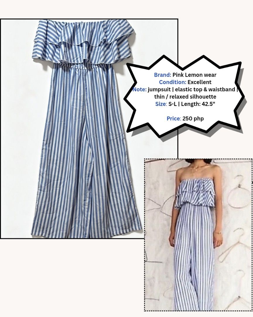 Ruffles tube jumpsuit (Category: Jumpsuits) located in Manila. Submitted by rewear.shop (Listing ID 1458887394, Image 1). Description: .