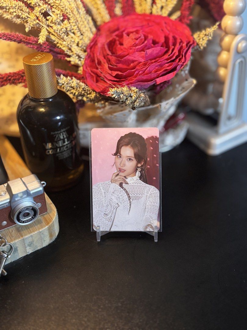 Sana SG On & Off Photocard (Category: K-Wave Merchandise) located in Manila. Submitted by roseannnnepark (Listing ID 1458730151, Image 2). Description: - Authentic TWICE Sana photocard - From the Japan SG On & Off collection - Highly collectible item for ONCE.