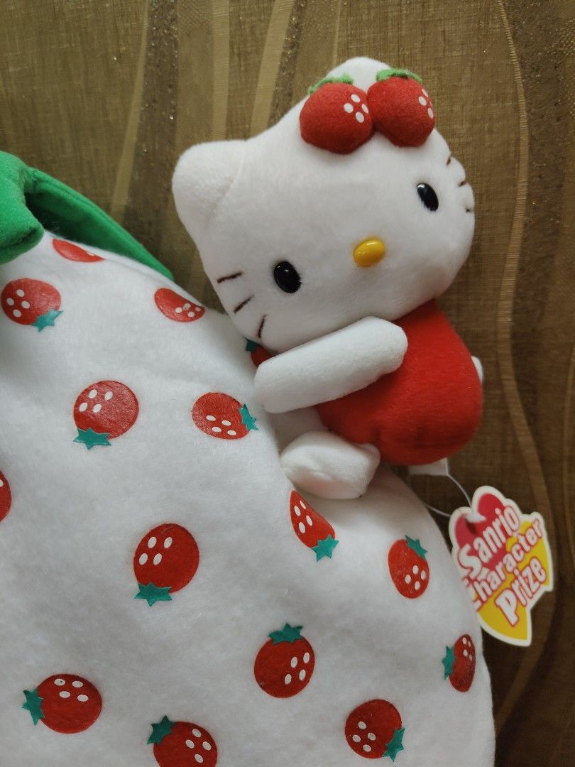 Sanrio Hello Kitty Strawberry Plush Charm (Category: Plushies & Soft Toys) located in Santa Rosa. Submitted by mmps249.1 (Listing ID 1458715629, Image 2). Description: Crossposted Mine now, pay now shipping courier: JRS only Gcash payment upon order No reservations.