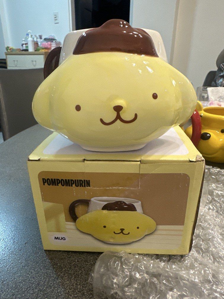 Sanrio Pompompurin 3D Ceramic Mug (Category: Cookware & Accessories) located in Cainta. Submitted by shopbyyna (Listing ID 1458778907, Image 1). Description: 3 sets available .