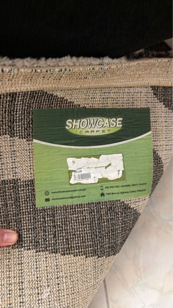 Showcase Black and White Carpet 5ft by 7 ft (Category: Carpets, Mats & Flooring) located in Quezon City. Submitted by xennayuro (Listing ID 1458791212, Image 3). Description: For Sale: Original Showcase Black and White Carpet Modern, classy and elegant! -5 ft by 7 ft -in very good condition -original price: bought for 19k in 2021 Fairview area location Accepts BDO payments; ships thru Lalamove at buyer’s expense .