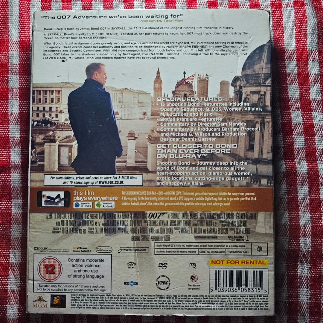 Skyfall - Bluray - 350 (Category: Storybooks) located in Quezon City. Submitted by serefrenpaz (Listing ID 1458853789, Image 3). Description: Good Day Buyers! 💖💖💖Here are the PAYMENT payment options 💖💖💖 ✨1. GCash - 09164862096 ✨2. Bank Deposit - BPI, BDO, Unionbank, Landbank, Palawan, Cebuana ✨3. Paypal for international buyers 💕💕💕Meet Up Options💕💕💕 ✨1. McDo Kamias Quezon City ✨2. Jolibee Anonas Kamias Intersection ✨3. KFC Anonas Quez