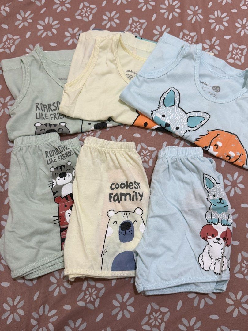 SM Littlebasics Baby Terno Set 3-6M (Category: Babies & Kids Fashion) located in San Simon. Submitted by classystyles (Listing ID 1458841025, Image 1). Description: - Cute baby clothes set from Littlebasics - Includes tops and shorts - Ideal for everyday wear - Easy care: machine washable, tumble dry low, iron if needed - Use only twice - I have 2 sets.