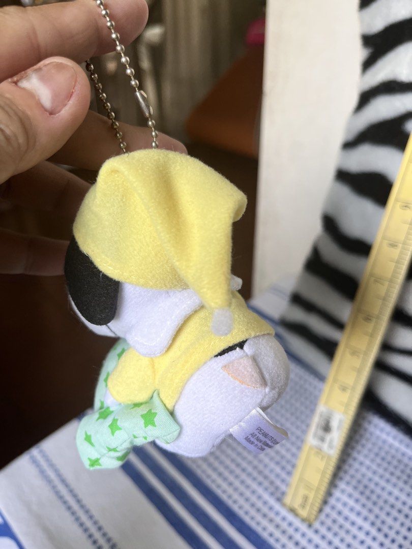 Snoopy nap time bag charm (Category: Character Goods) located in Paranaque City. Submitted by bonsaiart (Listing ID 1458731756, Image 3). Description: Pre owned Good condition 280+sf Payment via GCASH or paymaya No to meetup No to cop / cod Shipping via j&t only.