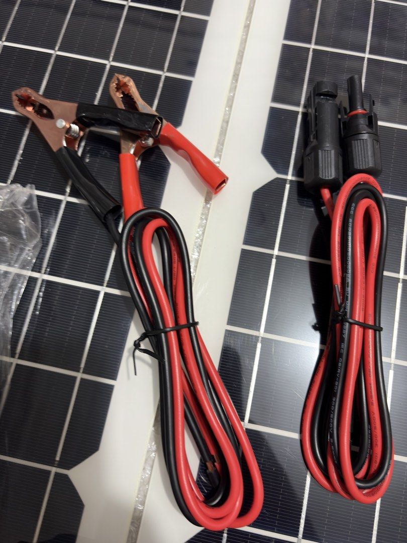 Solar panel set (Category: Other Home Appliances) located in General Trias. Submitted by charlie.shop (Listing ID 1458709241, Image 3). Description: 2 solar panel with accessories all in for 2500 Cavite location.