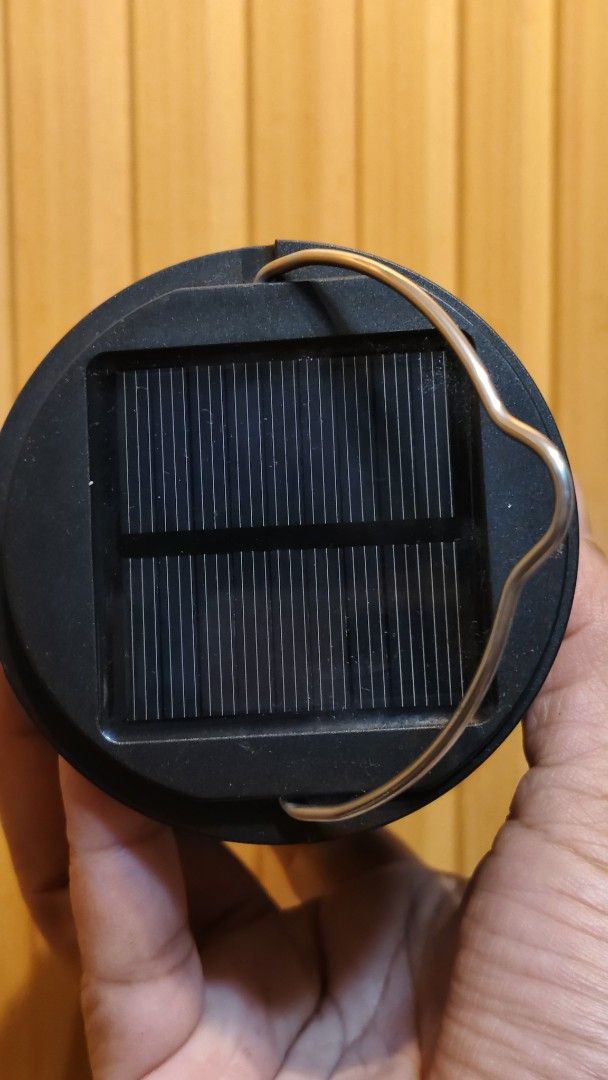 Solar Powered Mosquito Killer Lamp Lantern (Category: Lighting) located in Bulacan. Submitted by babz30261 (Listing ID 1458803812, Image 2). Description: - Portable solar-powered mosquito killer lamp - Ideal for outdoor use, camping, and backyards - Dual function: light and mosquito zapper - Charges directly from sunlight - Easy to carry with built-in handle - Effectively repels and eliminates bugs.