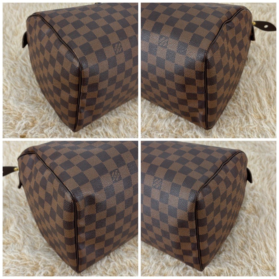 Speedy 30 Damier Ebene Canvas (Category: Luxury Bags & Wallets) located in Manila. Submitted by luxuryprelovedbagsby_by_agnes (Listing ID 1458720055, Image 2). Description: Speedy 30 Damier Ebene Canvas Php 58,000 Excellent Condition Dimensions: 30cm x 21cm x 17cm LOUIS.