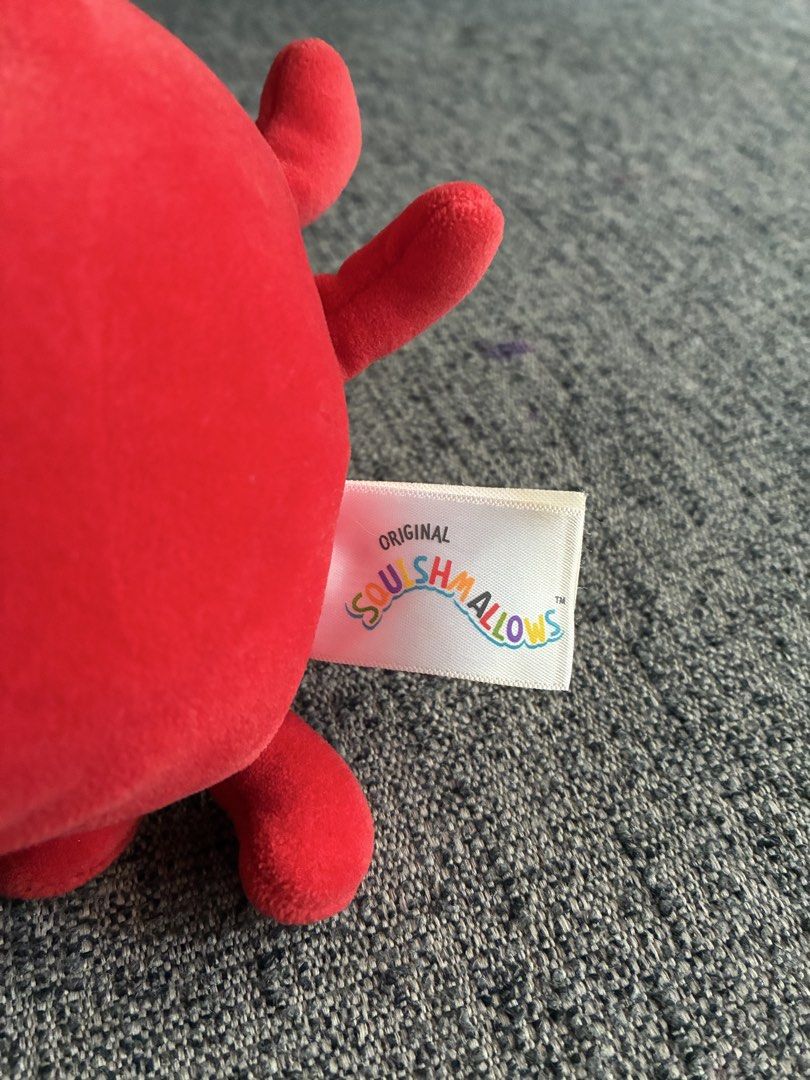 Squishmallows Red Squid Plush Toy (Category: Plushies & Soft Toys) located in Makati City. Submitted by aureliarchives (Listing ID 1458724815, Image 3). Description: - Adorable red squid Squishmallow plush toy - Super soft and cuddly material - Approximately 7 inches tall - Ideal gift for kids or a must-have for collectors - Brand new and ready for its new home.