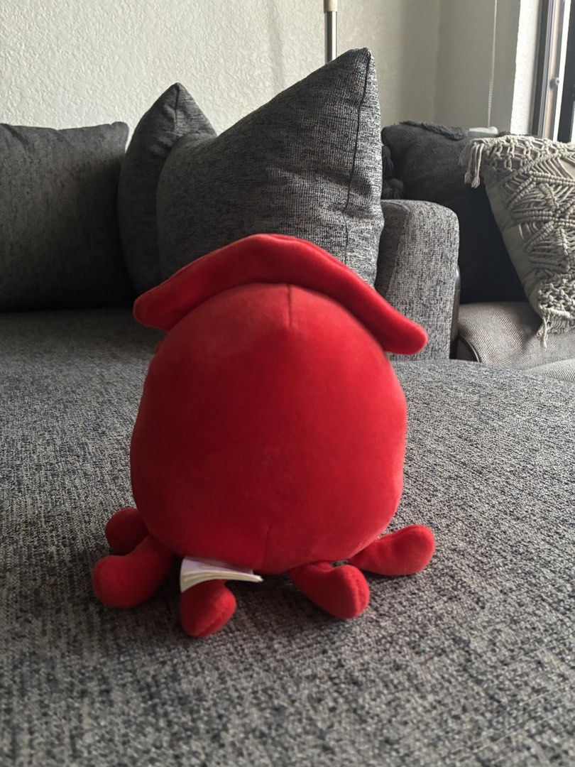 Squishmallows Red Squid Plush Toy (Category: Plushies & Soft Toys) located in Makati City. Submitted by aureliarchives (Listing ID 1458724815, Image 2). Description: - Adorable red squid Squishmallow plush toy - Super soft and cuddly material - Approximately 7 inches tall - Ideal gift for kids or a must-have for collectors - Brand new and ready for its new home.