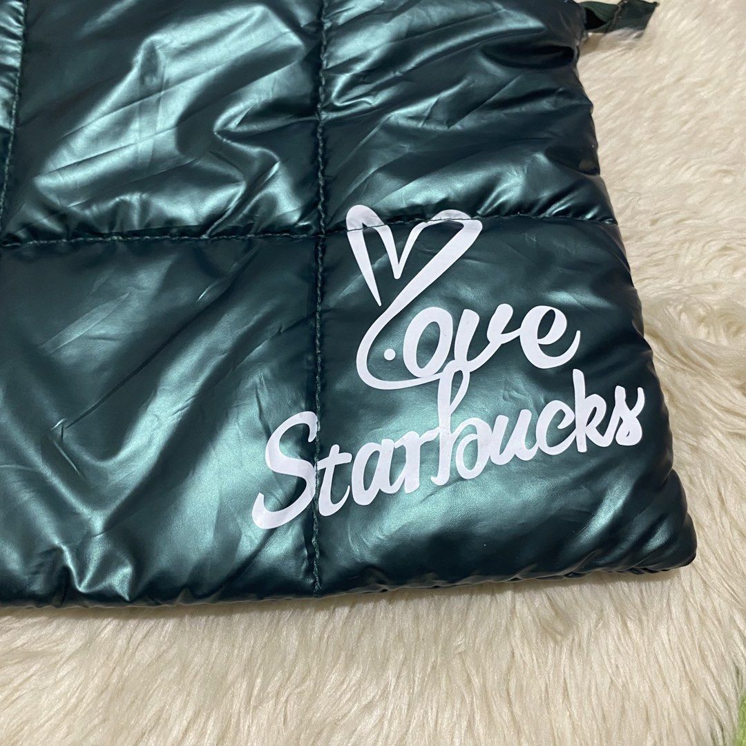 Starbucks Bag (Category: Shoulder Bags) located in Caloocan City. Submitted by discusonlineshop (Listing ID 1458888315, Image 2). Description: Satin Green.