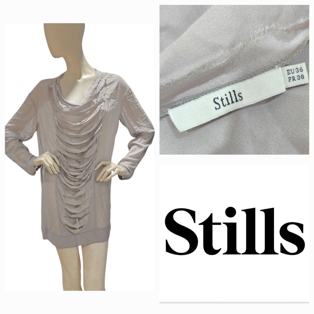 Stills gray chiffon blouse (Category: Blouses) located in Batangas. Submitted by thevanitychamber (Listing ID 1458795825, Image 2). Description: .
