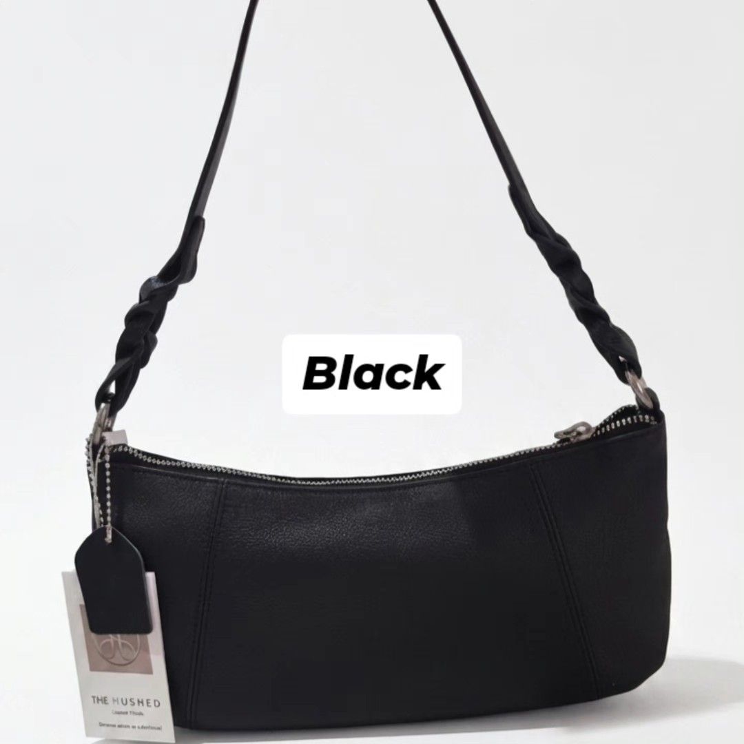 Sydney Leather Bag (Category: Shoulder Bags) located in Manila. Submitted by thehushed_studio (Listing ID 1458707446, Image 3). Description: Crafted from soft leather, you can switch up your style effortlessly using the dual-strap design. Wear it short under the arm for a polished look or attach the long strap for hands-free ease crossbody bag. Designed with a slip pocket for quick-reach items and an interior zip pocket for small essentials, keep