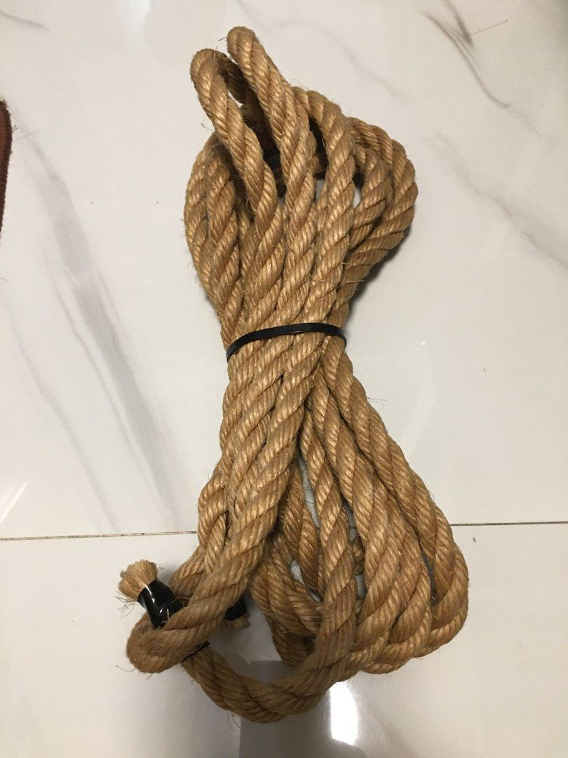 Thick Natural Fiber Rope Bundle (Category: Home Improvement Tools & Accessories) located in Pasay City. Submitted by gilbertso62551 (Listing ID 1458753989, Image 2). Description: - Bundle of thick, natural fiber rope (jute or sisal). - Tightly twisted and secured with zip ties. - Ample length for various uses. - Ideal for crafting, gardening, and DIY projects. - Strong and durable material. - As is,where is - 4.5 meters approx. length .