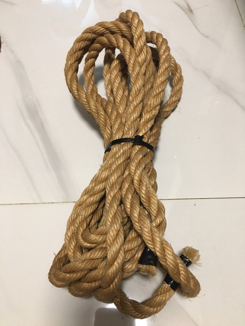 Thick Natural Fiber Rope Bundle (Category: Home Improvement Tools & Accessories) located in Pasay City. Submitted by gilbertso62551 (Listing ID 1458753989, Image 1). Description: - Bundle of thick, natural fiber rope (jute or sisal). - Tightly twisted and secured with zip ties. - Ample length for various uses. - Ideal for crafting, gardening, and DIY projects. - Strong and durable material. - As is,where is - 4.5 meters approx. length .