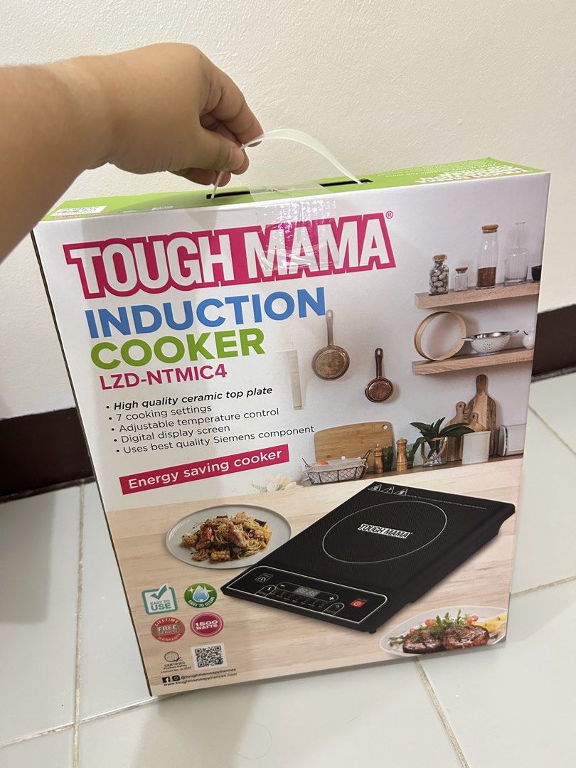 Tough Mama Induction Cooker (Category: Cookers) located in Quezon City. Submitted by fabposhph (Listing ID 1458774119, Image 3). Description: Tough Mama Induction Cooker LZD-NTMIC4 Brand New Never been used Unit testing sa store lang 1,599 same with the original price Still have the receipt Rfs: nadouble ng bili ng induction cooker I just bought it today 8/31/2026 📍Pasig.