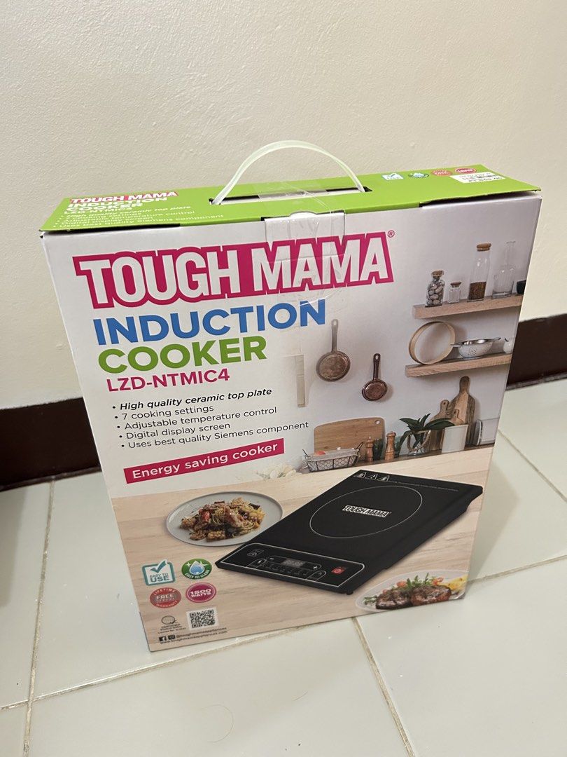 Tough Mama Induction Cooker (Category: Cookers) located in Quezon City. Submitted by fabposhph (Listing ID 1458774119, Image 1). Description: Tough Mama Induction Cooker LZD-NTMIC4 Brand New Never been used Unit testing sa store lang 1,599 same with the original price Still have the receipt Rfs: nadouble ng bili ng induction cooker I just bought it today 8/31/2026 📍Pasig.