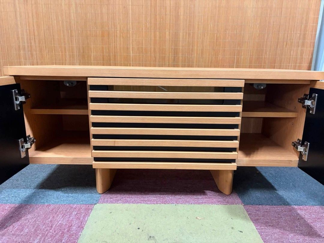 Tv Rack (Category: TV Consoles) located in Meycauayan. Submitted by marygracecasimiro (Listing ID 1458732713, Image 3). Description: 😍NEW ARRIVAL!!! August 31, 2026 KINOSHITA Louvre Tv Rack Cabinet ALMOST BRANDNEW!!! SOLID WOOD!!! With Big Drawer, Adjustable Shelves MABIGAT!!! HEAVY-DUTY!!! MAKINIS!!! Price : 9,500 ✅ 40L x 16W x 18H inches In VERY good condition♥️.