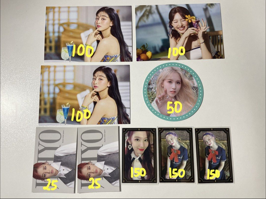 Twice Photocards | Merch (Category: K-Wave Merchandise) located in Manila. Submitted by xnaniiii_ (Listing ID 1458818509, Image 1). Description: + pf (₱20) do not claim if sensitive .