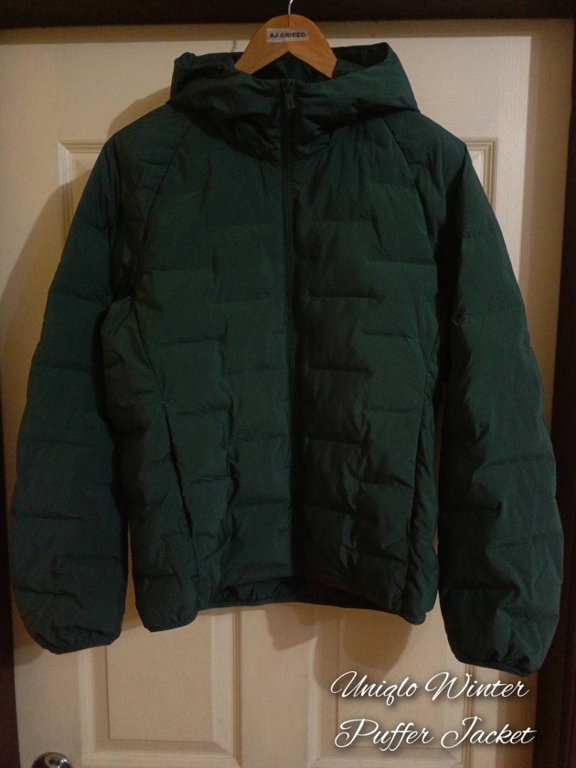 "Uniqlo" Army Green Winter Puffer Jacket (Category: Coats, Jackets and Outerwear) located in Munoz. Submitted by aj_findss (Listing ID 1458746126, Image 2). Description: Excellent Condition Color Rate 10 out of 10 Guaranteed Authentic/OG 💯 Size small Shipping via J&T / LBC Shipping fee not included Mode of payment 💳 - Gcash Message me for inquiries📲.