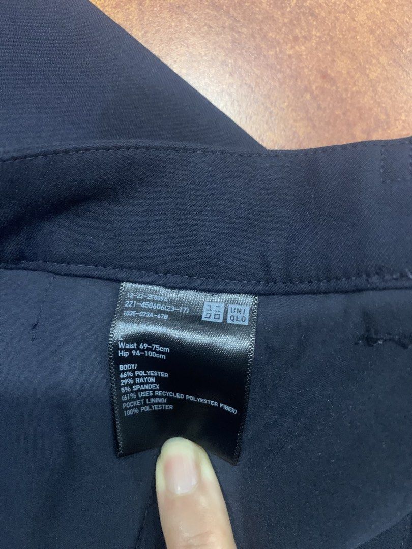 Uniqlo Blue Trousers (Category: Jeans) located in Paranaque City. Submitted by rizatamayo (Listing ID 1458700379, Image 3). Description: - Comfortable to wear and perfect for everyday outfits, works or weekend occasions. Brand : Uniqlo Style: Classic /straight fit Condition: Gently used/ good condition - Easy to pair with shirts, T- shirts, polos or sneakers.