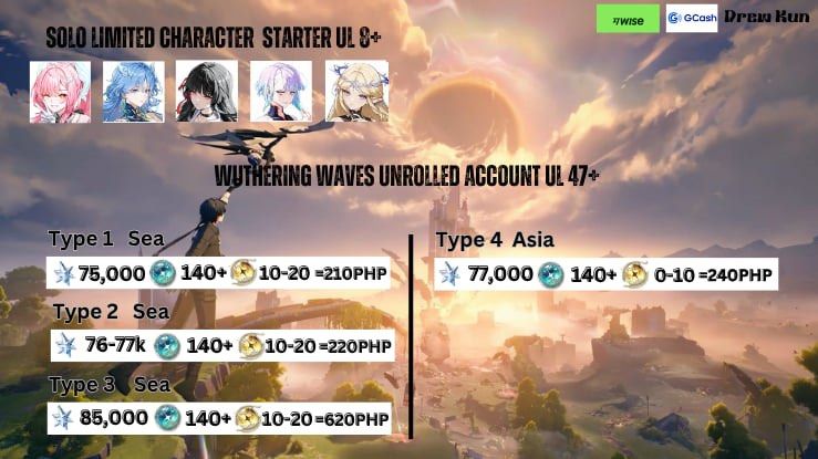 Unrolled Wuthering Waves (Category: Game Gift Cards & Accounts) located in Manila. Submitted by drewkun (Listing ID 1317308761, Image 1). Description: Surrender Outlook Mail Ha/He Buy at your own risk‼️.