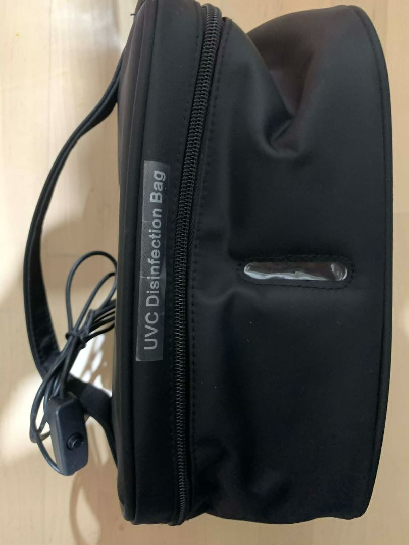 UVC Disinfection Bag with USB Cable (Category: Backpacks) located in Manila. Submitted by musedeclutters (Listing ID 1458760697, Image 2). Description: - Portable UVC disinfection bag for on-the-go sanitizing. - Ideal for small items. - Simple to use: place items inside, zip, and turn on. - USB powered for convenience. - Ensure bag is fully zipped before use. - Avoid direct eye exposure to the light. - Made in China..