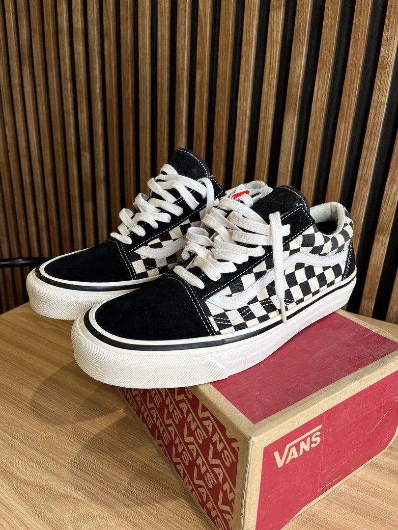 Vans Old Skool Checkerboard Black White Sneakers (Category: Sneakers) located in Consolacion. Submitted by archerowar_20 (Listing ID 1458851707, Image 2). Description: - Iconic Vans Old Skool checkerboard design - Classic black and white colorway - Durable suede and canvas upper - Secure lace-up closure - Comfortable low-top silhouette - Ideal for everyday style and wear - Comes with the original box.