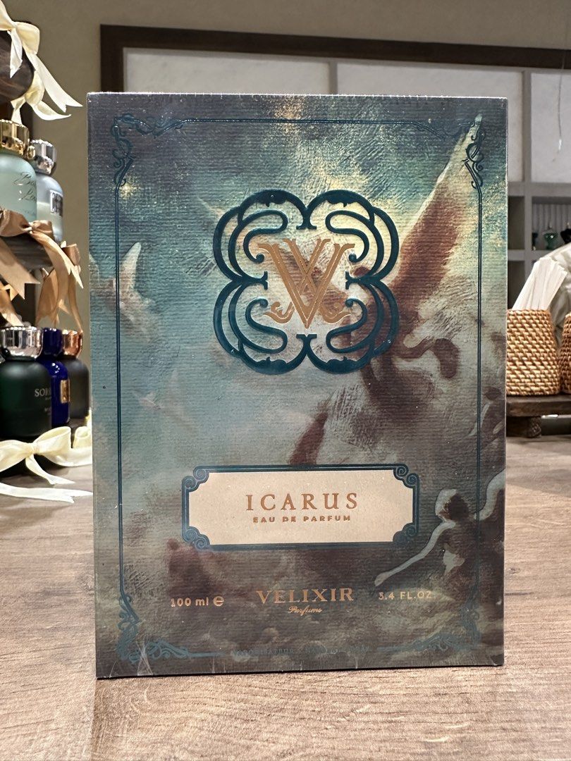 Velixir Icarus Eau de Parfum 100ml (Category: Fragrance & Deodorants) located in Makati City. Submitted by ericmunoz (Listing ID 1458753053, Image 1). Description: BNIB. Velixir Icarus Eau de Parfum. 100ml. Blue Talisman Ex Nihilo dupe.