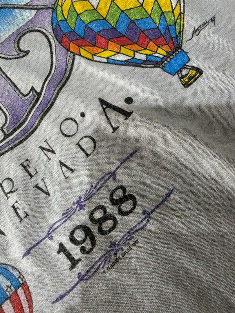 Vintage 80's Shirt (Category: Tshirts & Polo Shirts ) located in Santiago. Submitted by johnmichael1213 (Listing ID 1458702741, Image 3). Description: 1987-1988 Size L-XL 21-22width 28-29 length Single stitch all the way flawless/no issue.