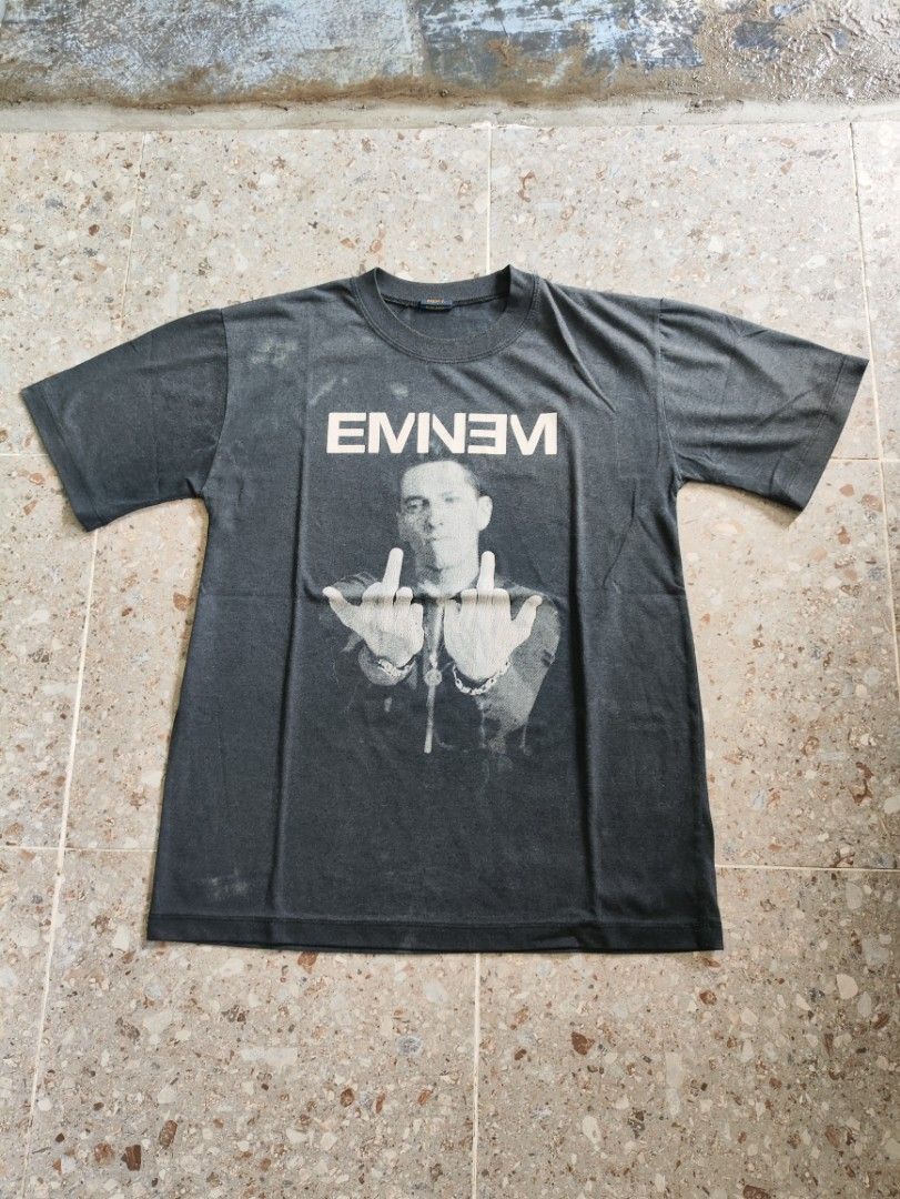Vintage Eminem Boot (Category: Tshirts & Polo Shirts ) located in Aroroy. Submitted by dyce_deals (Listing ID 1458721183, Image 1). Description: Gallery Dept 21x27.5 2-2-2 Issue/s: Fadings White stains Crackprints.