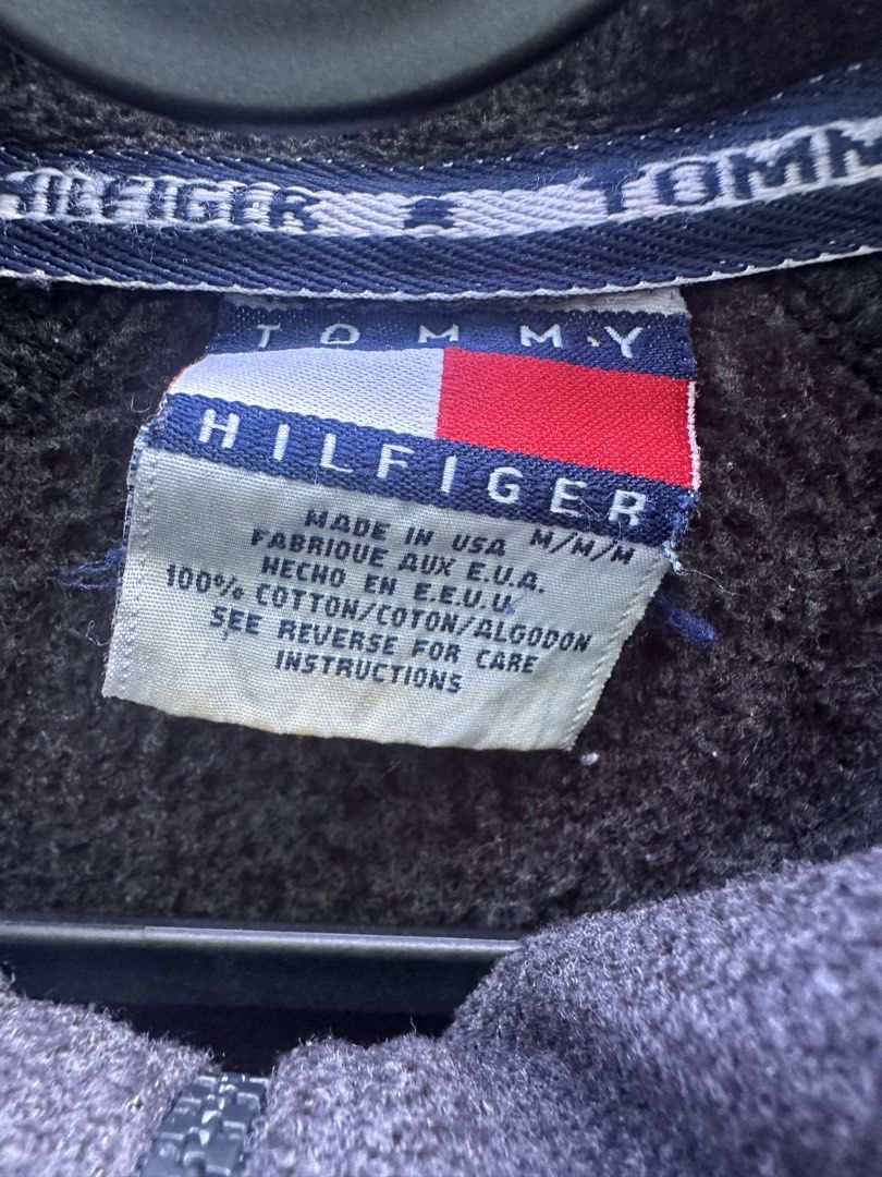 Vintage Tommy Hilfiger Fleece Jacket (Category: Coats, Jackets and Outerwear) located in Manila. Submitted by got_loots (Listing ID 1458817704, Image 2). Description: WTS❗️❗️❗️ Vintage Tommy Hilfiger Fleece Jacket In Good Condition Dimes: 21x27 ₱900 Only .