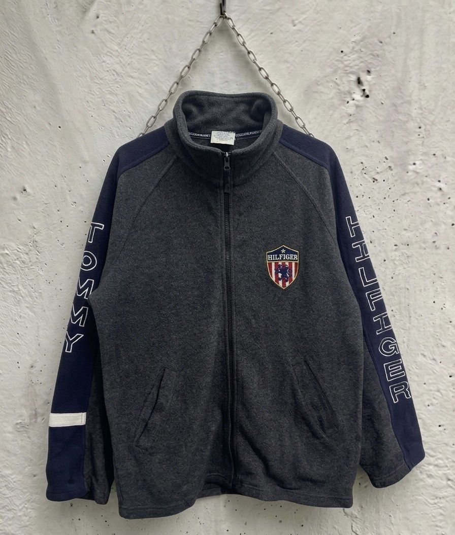 Vintage Tommy Hilfiger Fleece Jacket (Category: Coats, Jackets and Outerwear) located in Manila. Submitted by got_loots (Listing ID 1458817704, Image 1). Description: WTS❗️❗️❗️ Vintage Tommy Hilfiger Fleece Jacket In Good Condition Dimes: 21x27 ₱900 Only .