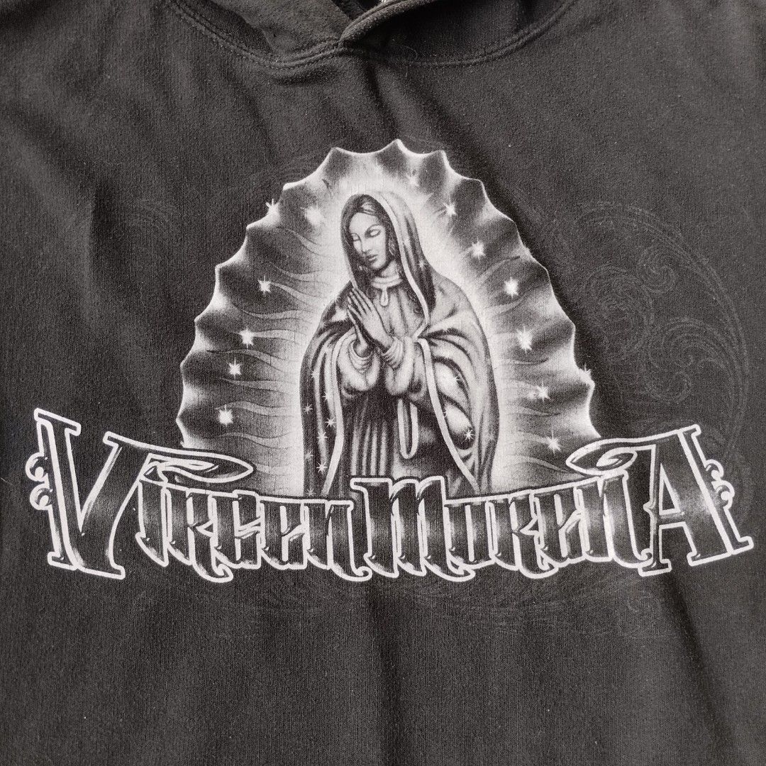 Virgen Morena Hoodie (Category: Coats, Jackets and Outerwear) located in Tagaytay City. Submitted by santino_rio (Listing ID 1458779451, Image 3). Description: -24.5x29 dimes.