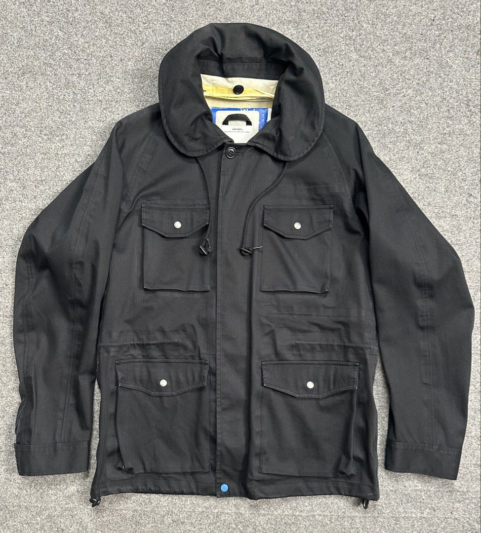 VISVIM - GORETEX A/W15 PFD JACKET M-65 STYLING. (Category: Coats, Jackets and Outerwear) located in Manila. Submitted by scissor.2fifthy (Listing ID 1458823779, Image 1). Description: VISVIM - GORETEX A/W15 PFD JACKET M-65 STYLING. Features Multi front pockets, Leather trimming and Packable hood. Tagged size: Medium (see measurement) Made in Japan Material: Outer 100% Cotton Zipper: RIRI 85/100 condition rate Used Flaw: Minor sign of usage and ex