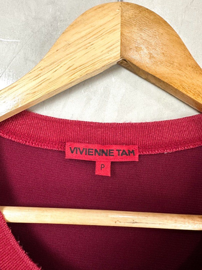 VIVIENNE TAM - Longsleeve Tops Red (Category: Others Tops) located in Cavite. Submitted by hand.picked (Listing ID 1458796580, Image 2). Description: VIVIENNE TAM - Longsleeve Tops Red Size: F Dimension: 17” Width / 21.5” Length Condition: Excellent.
