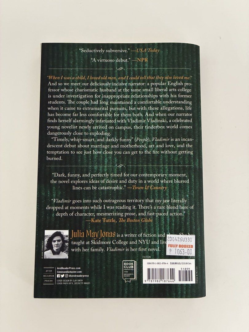 Vladimir by Julia May Jonas (Category: Storybooks) located in Manila. Submitted by ellacortezzz (Listing ID 1458698983, Image 2). Description: .