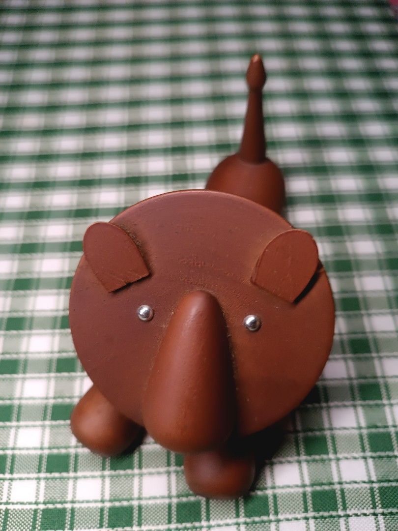 Wooden lion (Category: Figurines & Statues) located in Manila. Submitted by naneropane48426 (Listing ID 1458852598, Image 1). Description: Royal Senshukai - Lion Adorable wooden animal figurine. It has a rounded body with a pointed tail and ears. Two small silver studs for eyes. The wood has a smooth finish. Great for display or as a quirky desk accessory. Adds a bit of charm to any space. ₱600 .