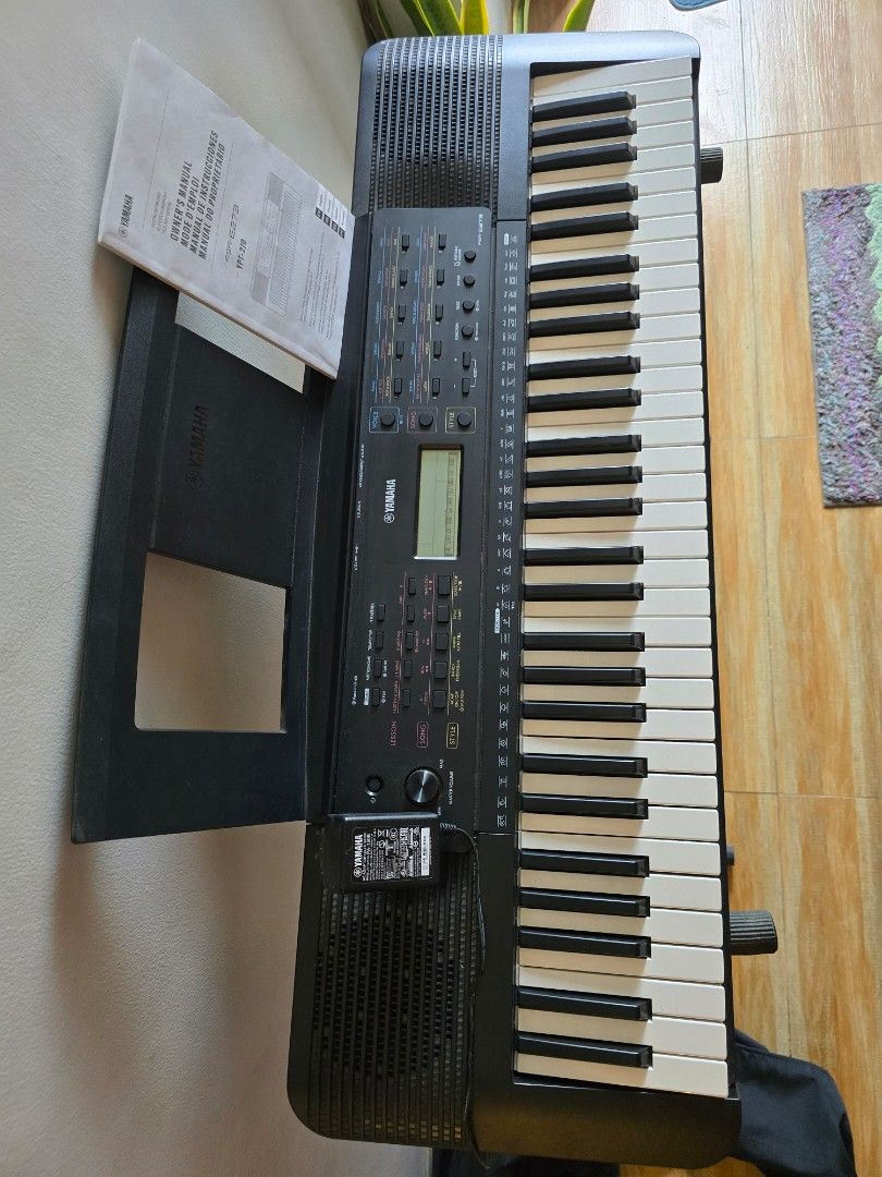 Yamaha PSR-E273 Portable Keyboard 61 keys (Category: Musical Instruments) located in General Trias. Submitted by palakas (Listing ID 1458724988, Image 3). Description: - Yamaha PSR-E273 Keyboard - Ideal for beginners and learning - Features various voices, songs, and styles - Comes with stand - Includes owner's manual - Power adapter included - Tested and confirmed working Bagong bago pa. Halos di nagamit.