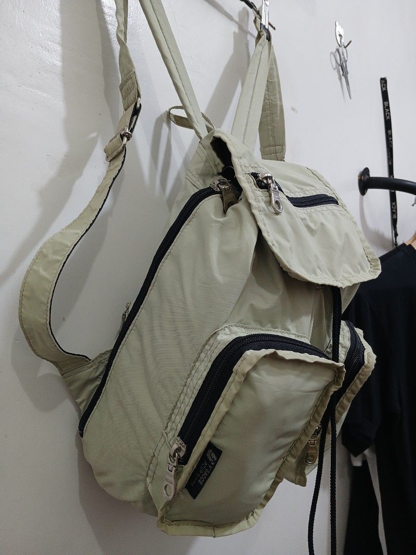 Ysaccs by Yodji Yamamoto (Category: Luxury Bags & Wallets) located in Taytay. Submitted by leanmark103093 (Listing ID 1458826179, Image 3). Description: Y'saccs Yodji Yamamoto Four Femme Vintage Utility Nylon Flap Backpack Verygood Condition No issue 2k Freeshipping.