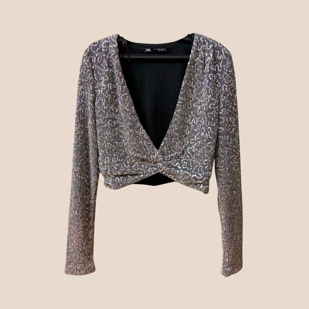 Zara Sequin Top (Category: Longsleeves) located in Manila. Submitted by styledbytherese (Listing ID 1458695118, Image 1). Description: .