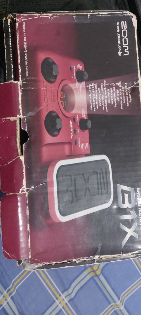 Zoom B1X Bass Multi-Effects Pedal (Category: Musical Instruments) located in Caloocan City. Submitted by james_pascual (Listing ID 1458830571, Image 3). Description: - Zoom B1X Bass Multi-Effects Pedal - Red unit with built-in expression pedal - Includes necessary cables - Comes in original packaging - Ideal for bassists seeking versatile tones and effects - For pick up and meet up only - QC area.