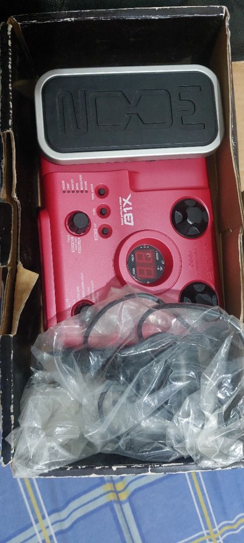 Zoom B1X Bass Multi-Effects Pedal (Category: Musical Instruments) located in Caloocan City. Submitted by james_pascual (Listing ID 1458830571, Image 2). Description: - Zoom B1X Bass Multi-Effects Pedal - Red unit with built-in expression pedal - Includes necessary cables - Comes in original packaging - Ideal for bassists seeking versatile tones and effects - For pick up and meet up only - QC area.