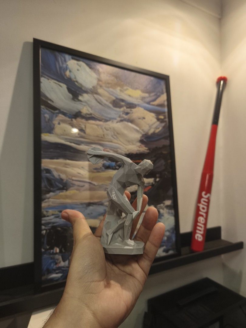 3D Printed Discobolus statue 13.2cm/5.2inch (Category: Other Home Decor) located in Manila. Submitted by johntsanjuan (Listing ID 1453668707, Image 2). Description: Geometric 3d print Discobolus statue 13.2cm / 5.2inch ships from makati.