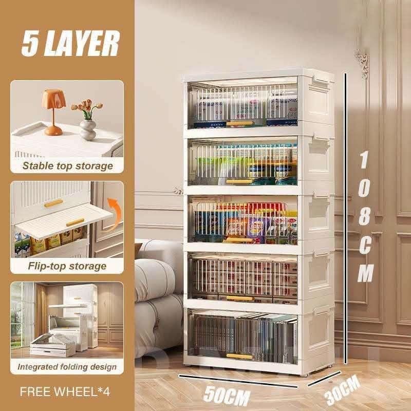 50cm Foldable Storage Cabinet Box Heavy-duty (Category: Storage Boxes & Baskets) located in Manila. Submitted by msk.empire (Listing ID 1453686026, Image 2). Description: 3 Layer - Php. 900 5 Layer - Php. 1,600 6 Layer - Php. 1,850 ✅Brandnew ✅Heavy Duty ✅Onhand ✅Cash on Delivery Location: Manila.