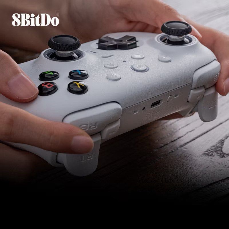 8BitDo Ultimate 2 Controller (Category: Controllers) located in Petaling Jaya. Submitted by charles.loo (Listing ID 1437922087, Image 3). Description: Brand new unsealed. • Bluetooth & 2.4G wireless controller for Switch & Windows • TMR joysticks with higher precision, sensitivity & durability • Hall Effect triggers with trigger mode switching • Wake-on-shake support & motion controls • Remappable R4/L4 fast bumpers for quicker reactions • Pro ba