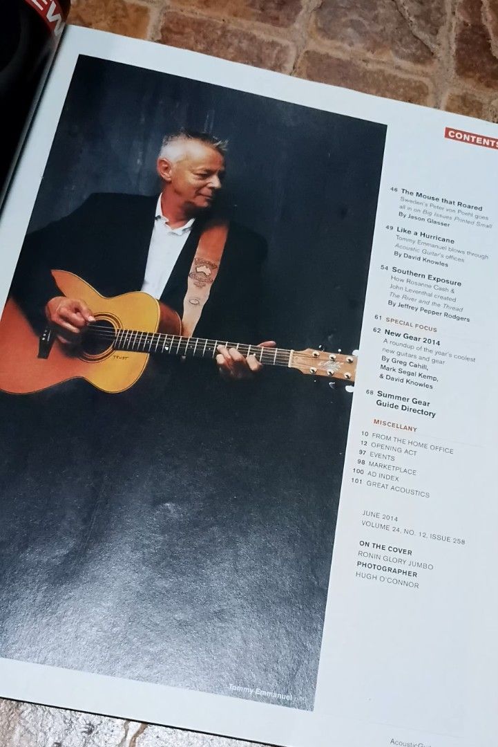 Acoustic Guitar Magazine - June Issue (Category: Magazines) located in Quezon City. Submitted by dancatz (Listing ID 1453780241, Image 2). Description: □ P 150.00 - June issue of Acoustic Guitar Magazine - Features articles on lessons, gear reviews, and songs - Includes features on Tommy Emmanuel and Rosanne Cash - Great read for guitar enthusiasts LFB Seller's location : Brgy. Sta. Teresita Quezon City Please DM for more details Payment Mode : G