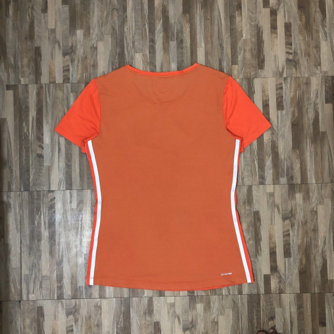 Adidas orange Climacool T-shirt Size Large (Category: Shirts) located in Cavite. Submitted by danielmathew_987 (Listing ID 1453780196, Image 3). Description: .