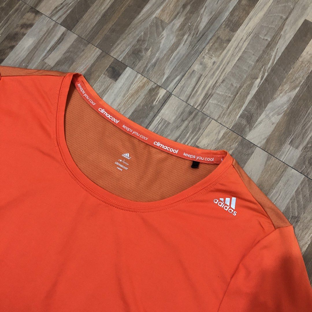 Adidas orange Climacool T-shirt Size Large (Category: Shirts) located in Cavite. Submitted by danielmathew_987 (Listing ID 1453780196, Image 2). Description: .