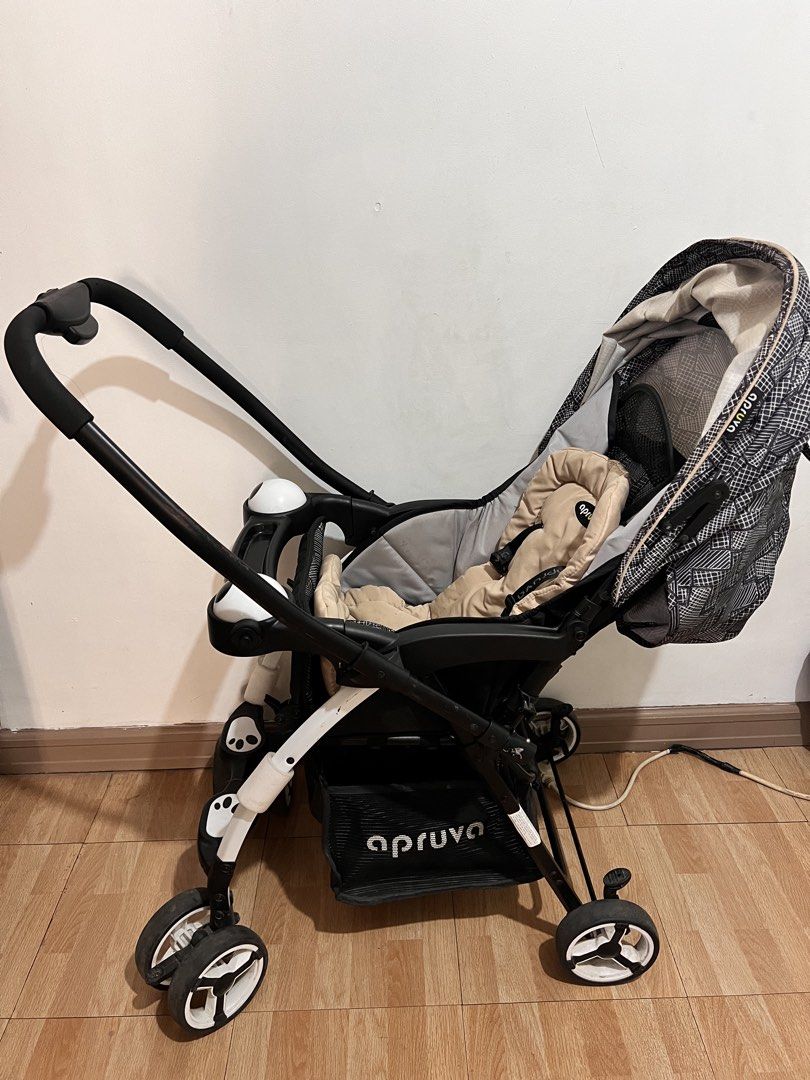Apruva Stroller - Lightweight and Compact (Category: Strollers) located in Quezon City. Submitted by handmedownbyluna (Listing ID 1453766716, Image 1). Description: - Apriva stroller for sale - Easy to fold and carry - Spacious storage basket underneath - Canopy provides sun protection Apruva Stroller (2nd Hand) Preloved Apruva stroller in good working condition. May mga minor signs of use at cosmetic flaws na makikita sa pictures, pero hindi ito